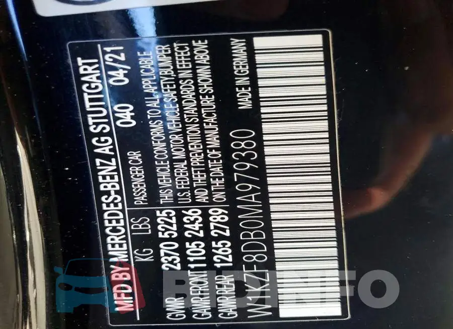 W1KZF8DB0MA979380 Photo# 12