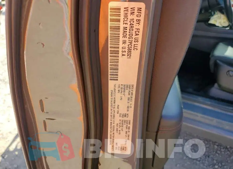 1C4RDJDG7PC588321 Photo# 13