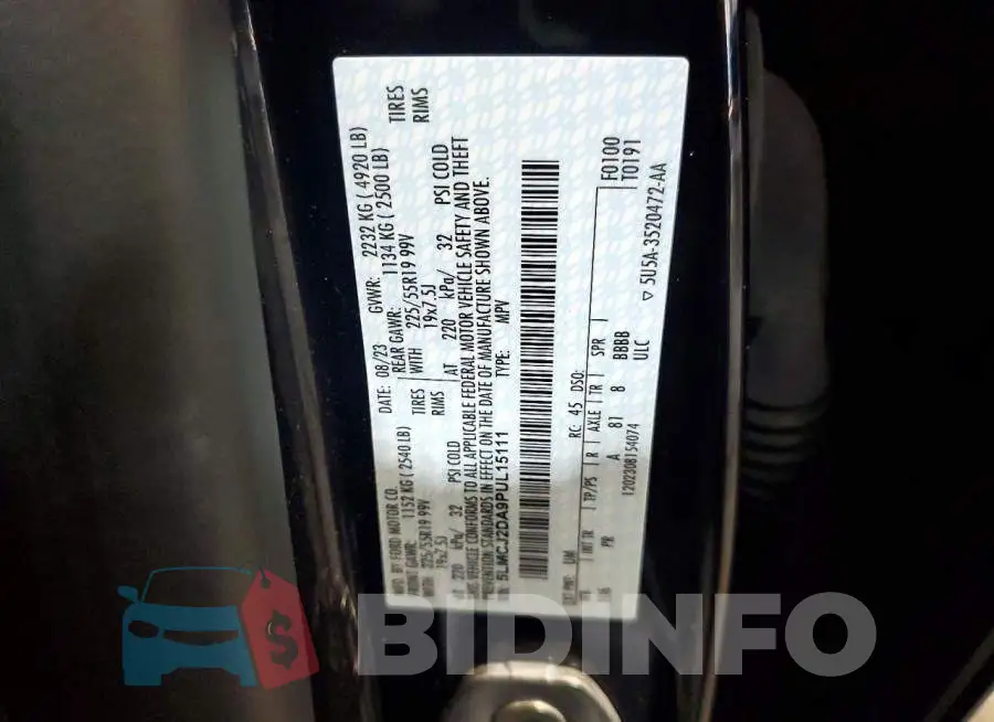 5LMCJ2DA9PUL15111 Photo# 14