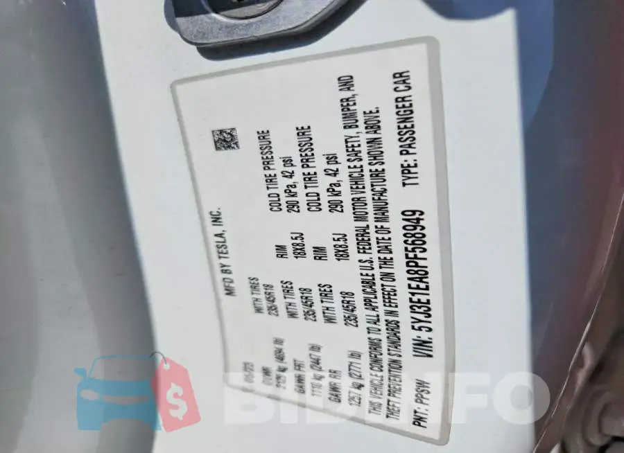 5YJ3E1EA8PF568949 Photo# 12