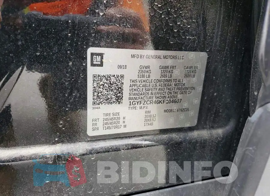 1GYFZCR46KF104607 Photo# 13