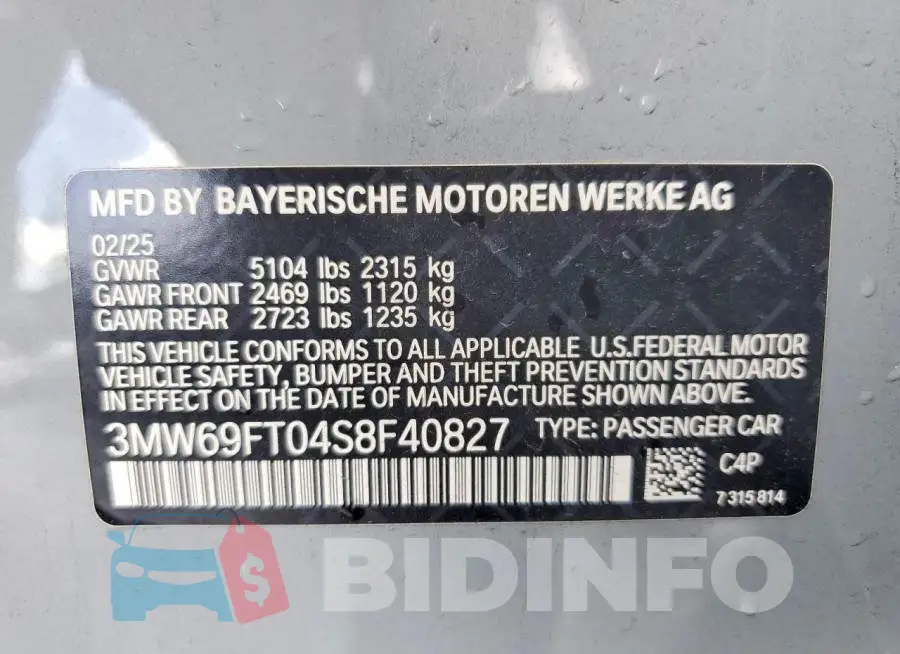 3MW69FT04S8F40827 Photo# 13