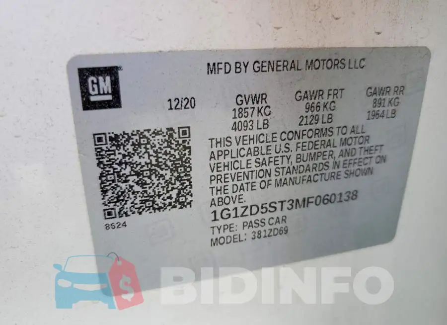 1G1ZD5ST3MF060138 Photo# 12