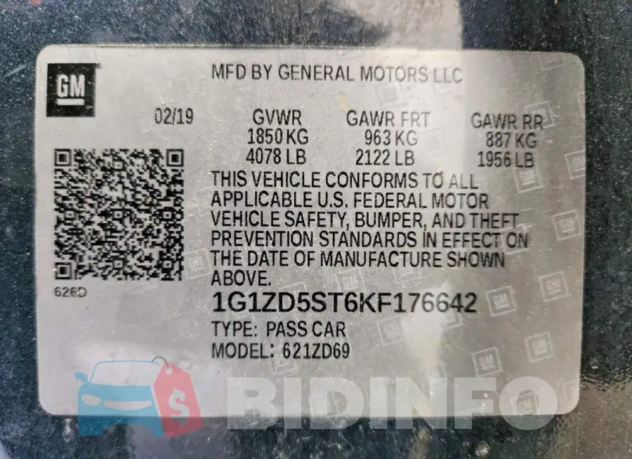 1G1ZD5ST6KF176642 Photo# 12
