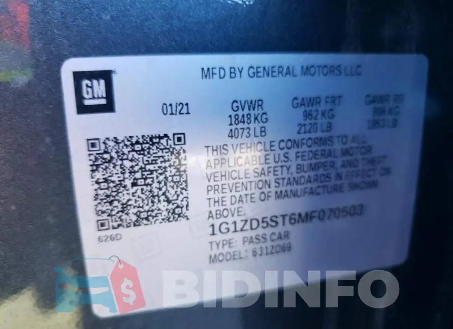 1G1ZD5ST6MF070503 Photo# 12