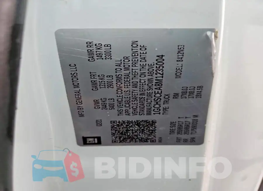 1GCHSCEA8M1235004 Photo# 12