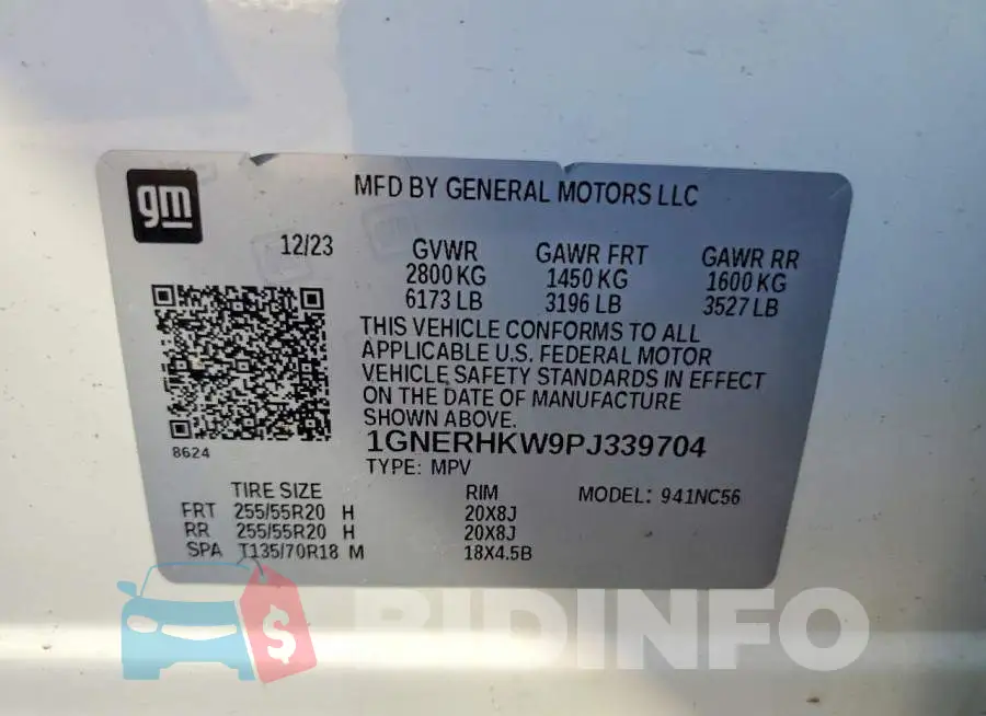 1GNERHKW9PJ339704 Photo# 13