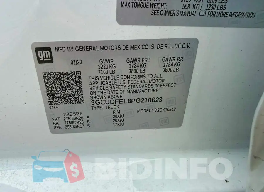 3GCUDFEL8PG210623 Photo# 10