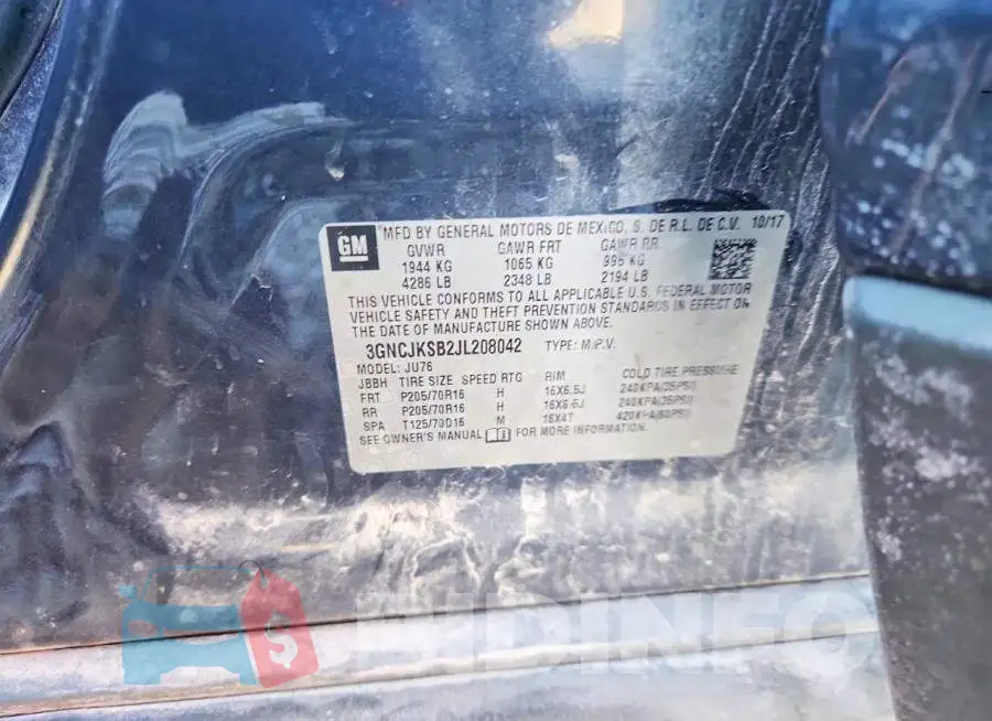 3GNCJKSB2JL208042 Photo# 12