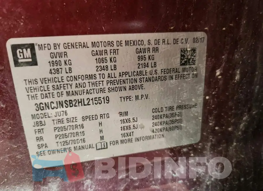 3GNCJNSB2HL215519 Photo# 12