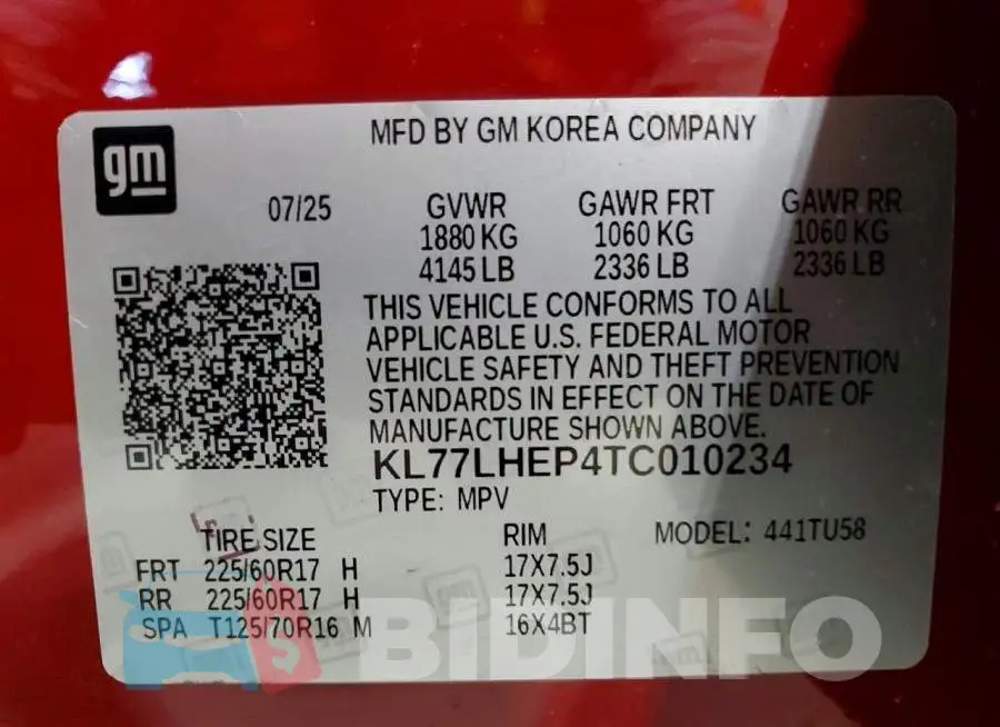 KL77LHEP4TC010234 Photo# 13