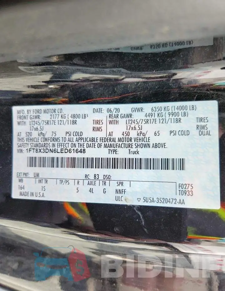 1FT8X3DN6LED61648 Photo# 12