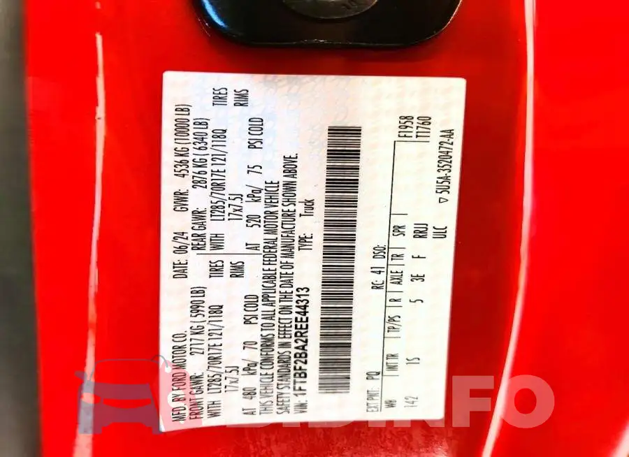 1FTBF2BA2REE44313 Photo# 13