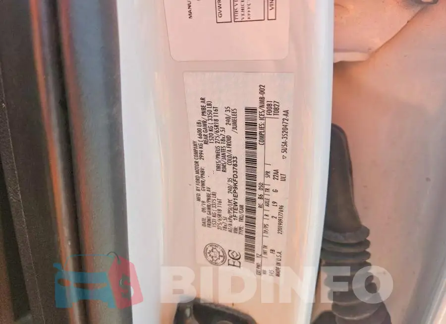 1FTEW1EP9KFD37833 Photo# 12