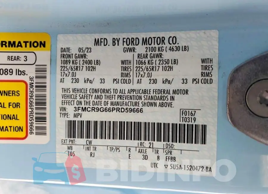 3FMCR9G66PRD59666 Photo# 13