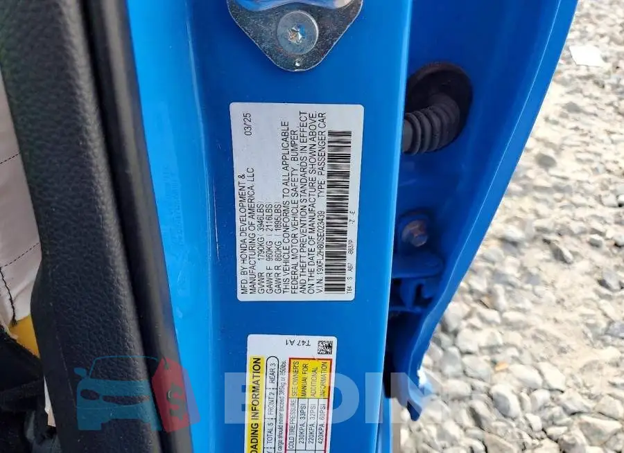 19XFL2H80SE023439 Photo# 12
