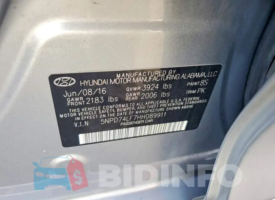 5NPD74LF7HH089911 Photo# 12