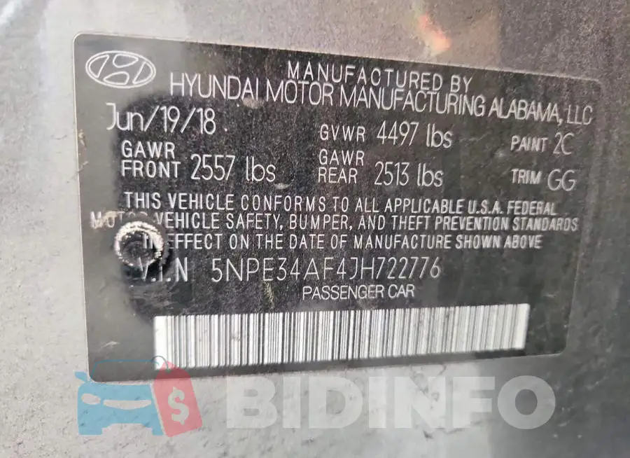 5NPE34AF4JH722776 Photo# 12