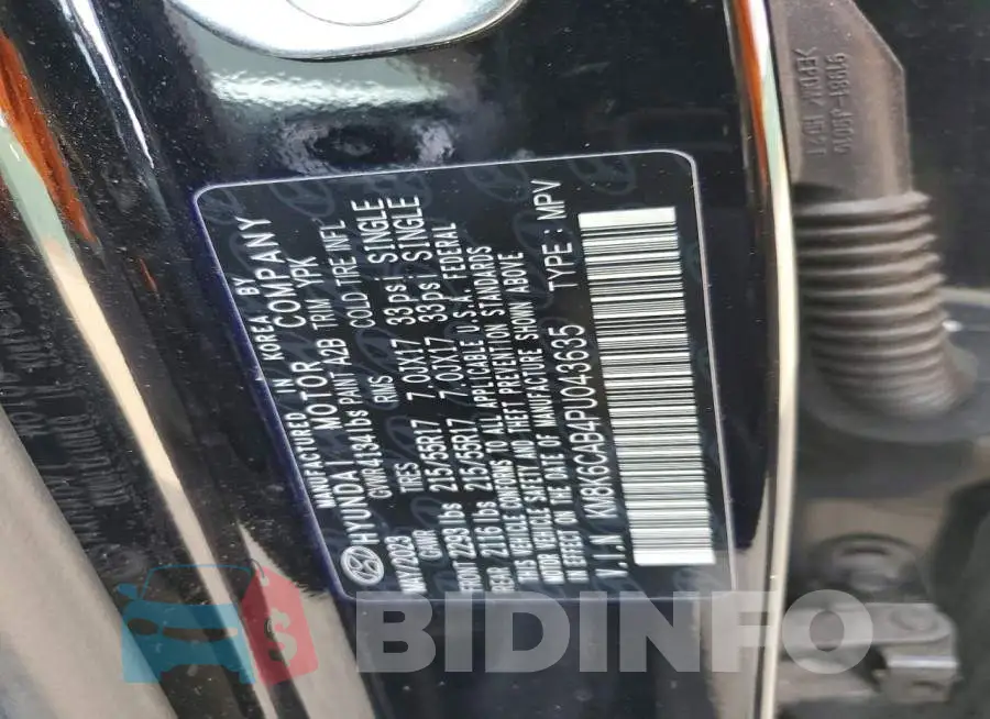 KM8K6CAB4PU043635 Photo# 12