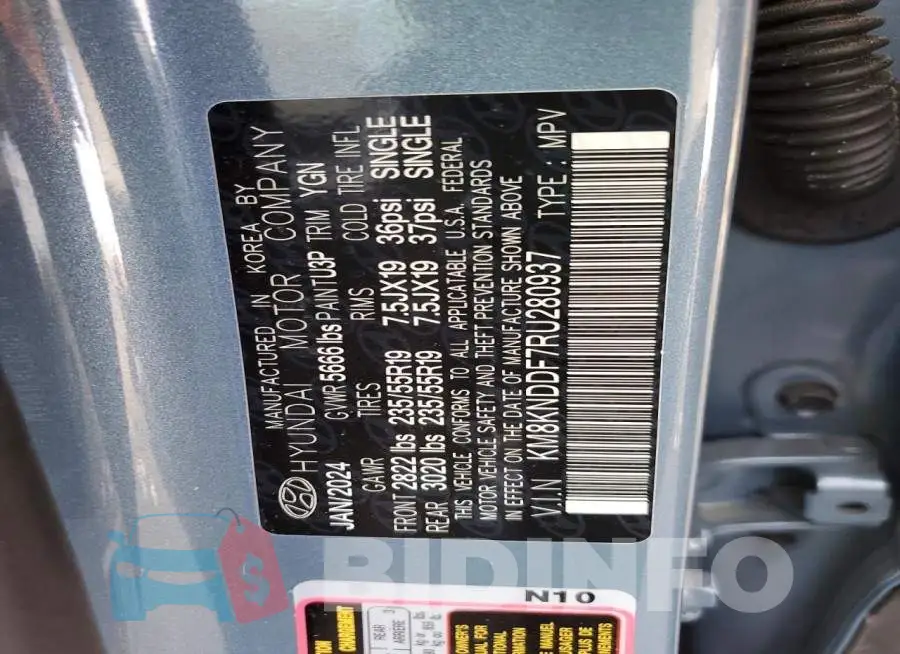 KM8KNDDF7RU280937 Photo# 13