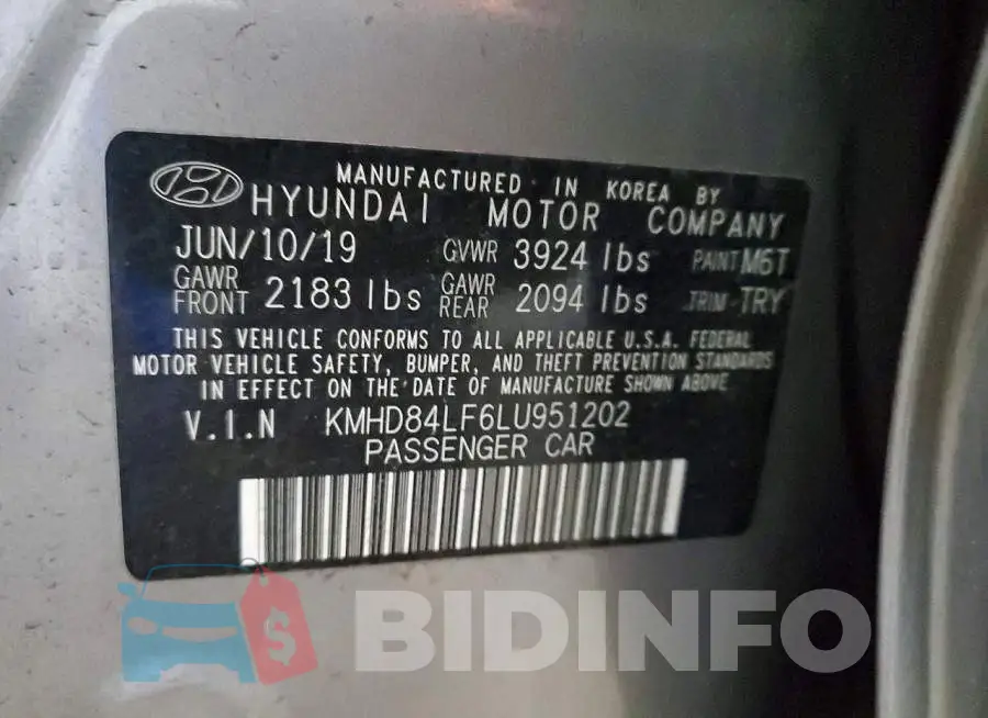KMHD84LF6LU951202 Photo# 12