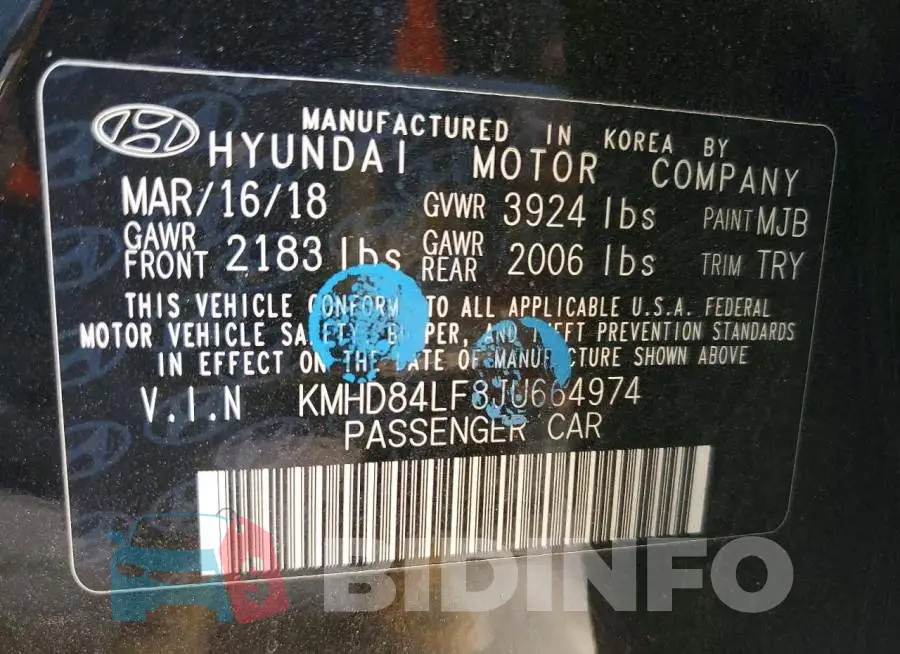 KMHD84LF8JU664974 Photo# 13