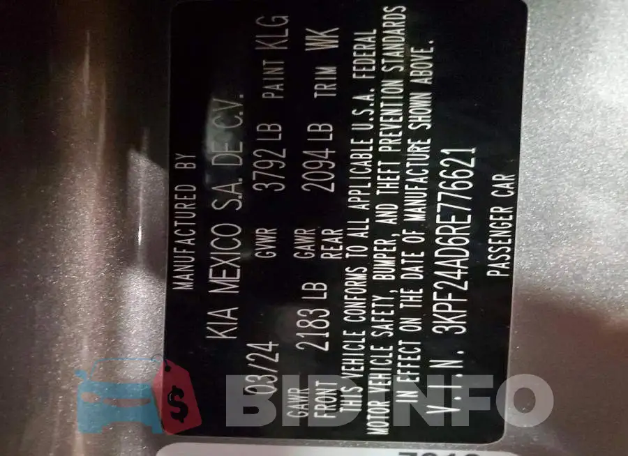 3KPF24AD6RE776621 Photo# 13
