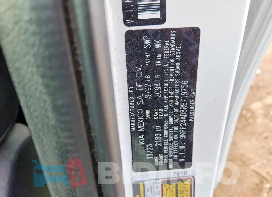 3KPF24AD8RE719756 Photo# 12