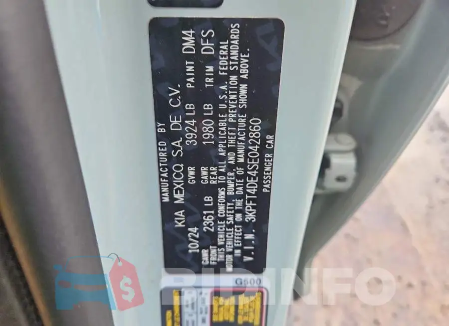 3KPFT4DE4SE042860 Photo# 12