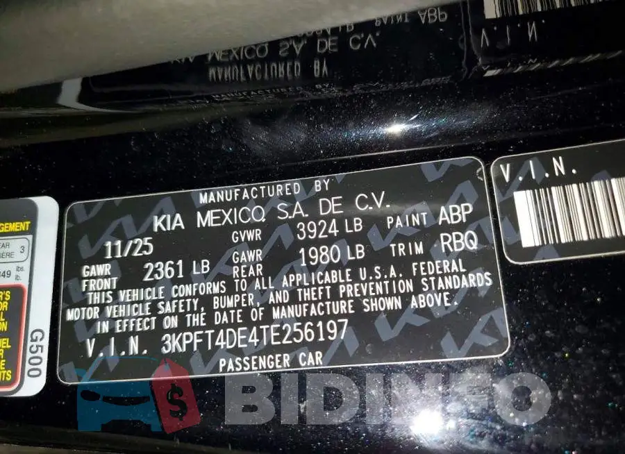 3KPFT4DE4TE256197 Photo# 12