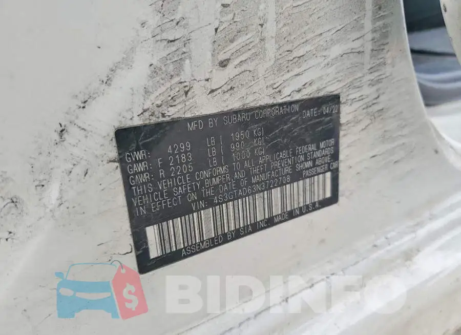 4S3GTAD63N3722708 Photo# 12