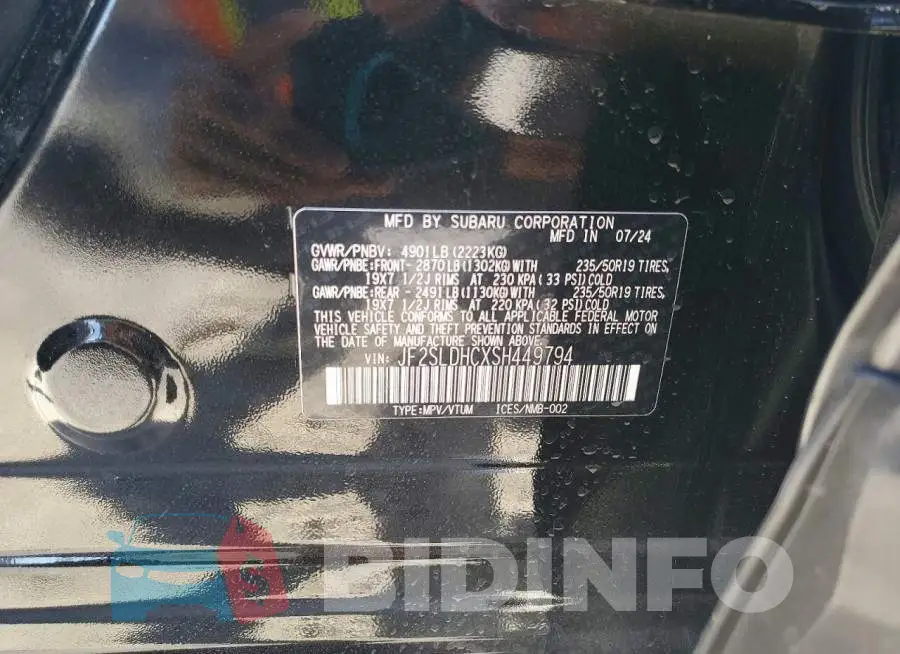 JF2SLDHCXSH449794 Photo# 14
