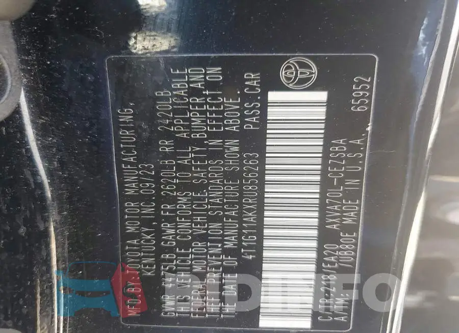 4T1G11AKXRU856263 Photo# 13