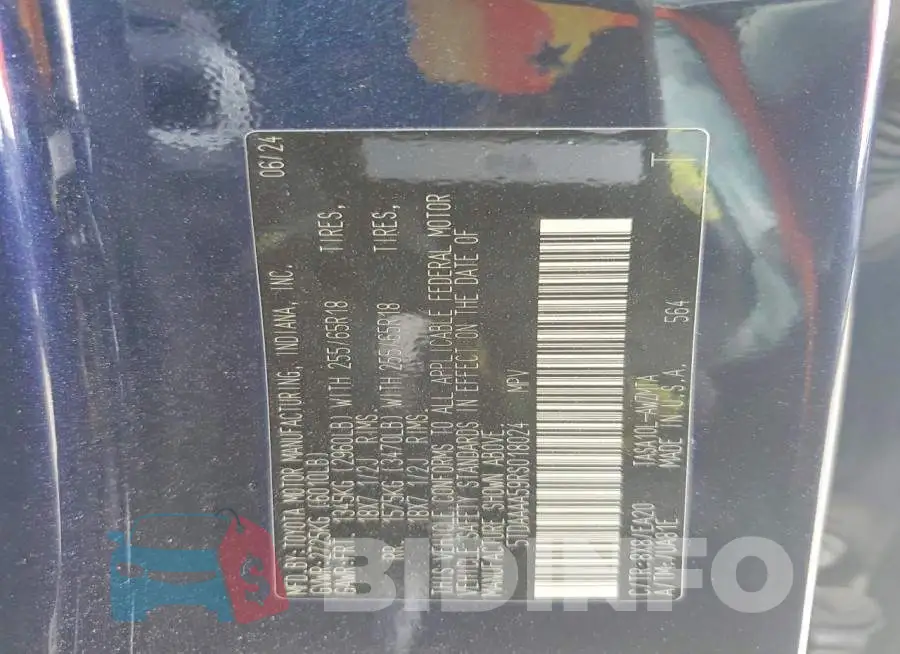 5TDAAAA59RS018024 Photo# 13