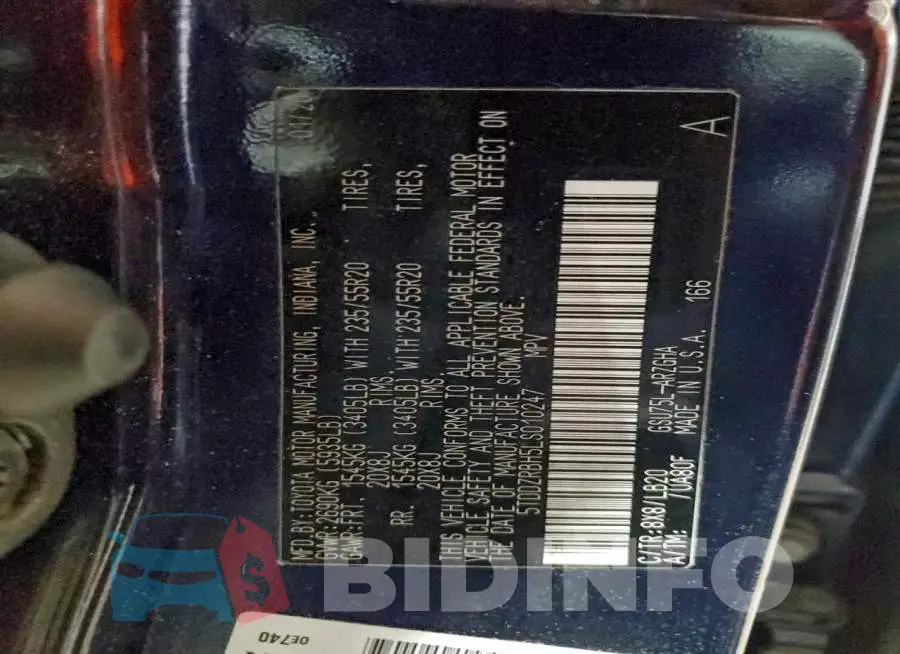 5TDDZRBH5LS010247 Photo# 13