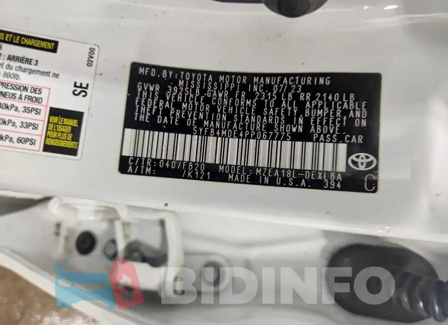 5YFB4MDE4PP067775 Photo# 12