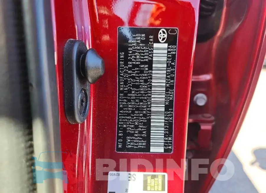 5YFB4MDE8RP120139 Photo# 13