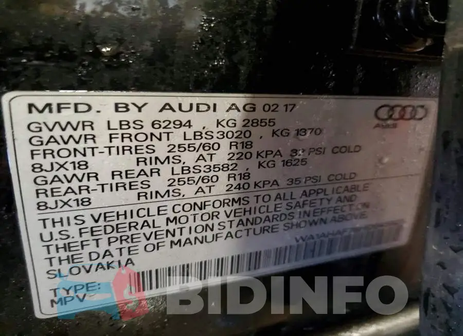 WA1AHAF76HD045921 Photo# 13