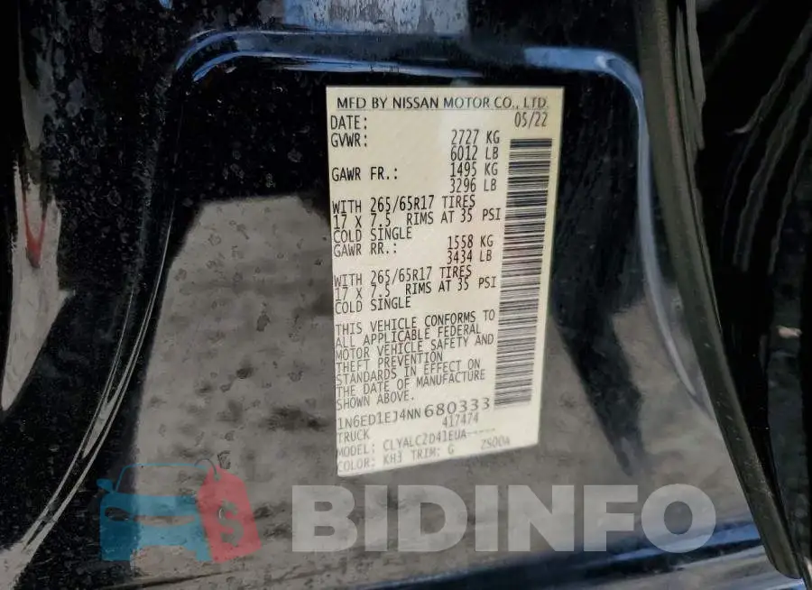 1N6ED1EJ4NN680333 Photo# 12