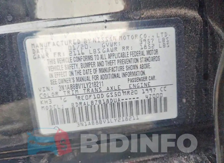 3N1AB8BV1LY218211 Photo# 12