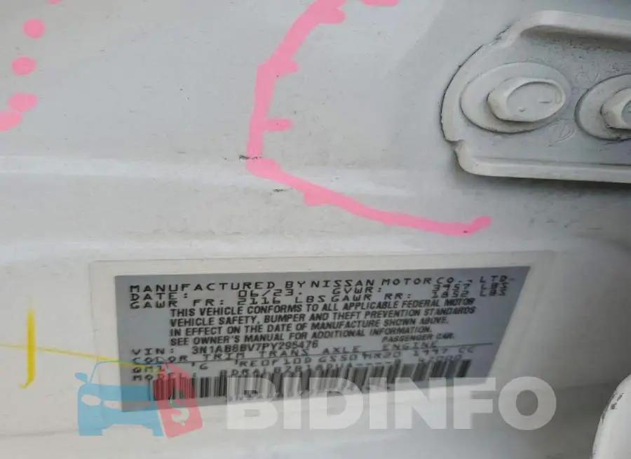 3N1AB8BV7PY295476 Photo# 12