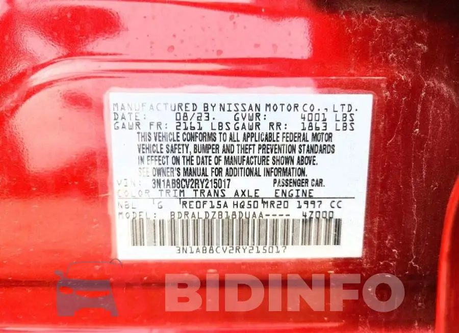 3N1AB8CV2RY215017 Photo# 12