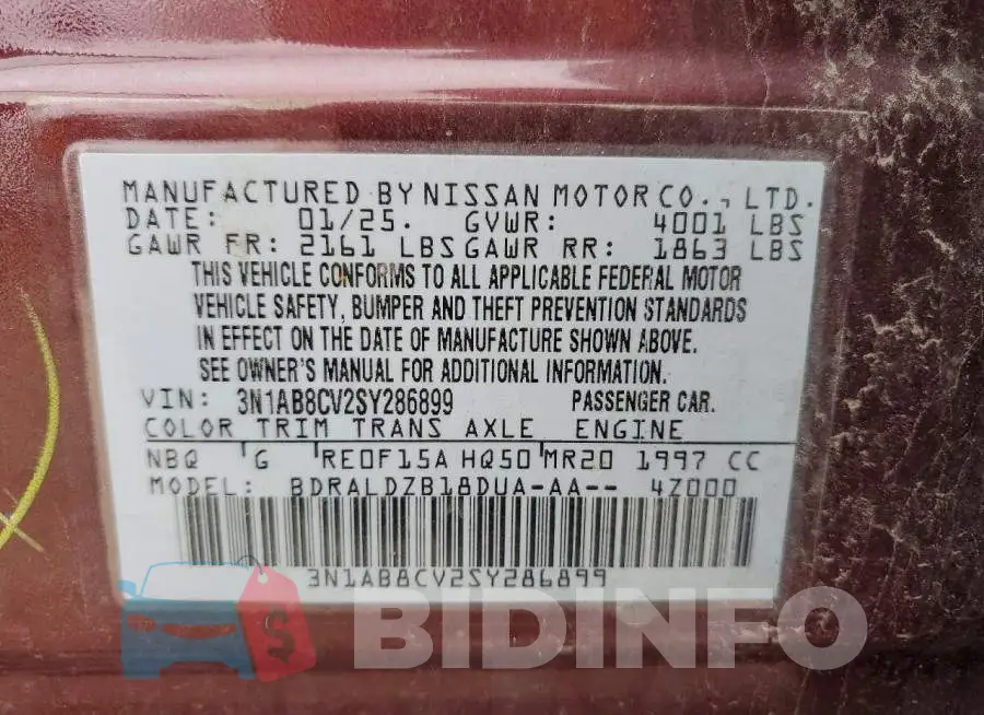 3N1AB8CV2SY286899 Photo# 12