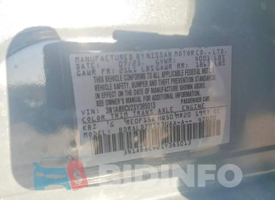 3N1AB8CV2SY385013 Photo# 12