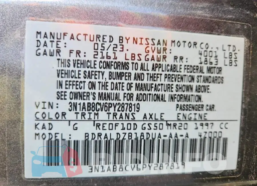 3N1AB8CV6PY287819 Photo# 13