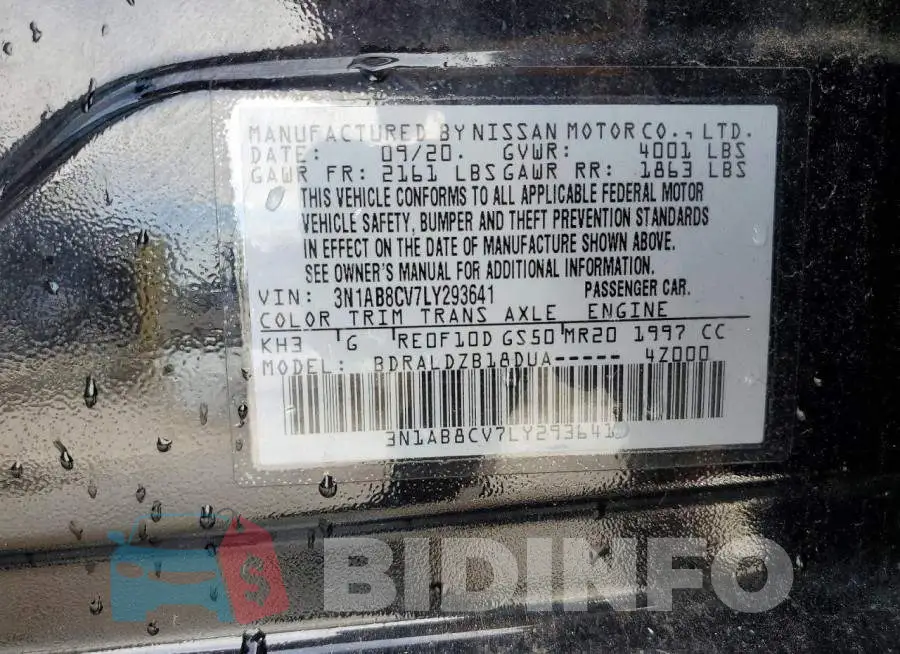 3N1AB8CV7LY293641 Photo# 12