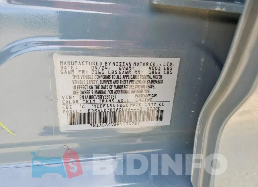3N1AB8CV8RY331757 Photo# 13