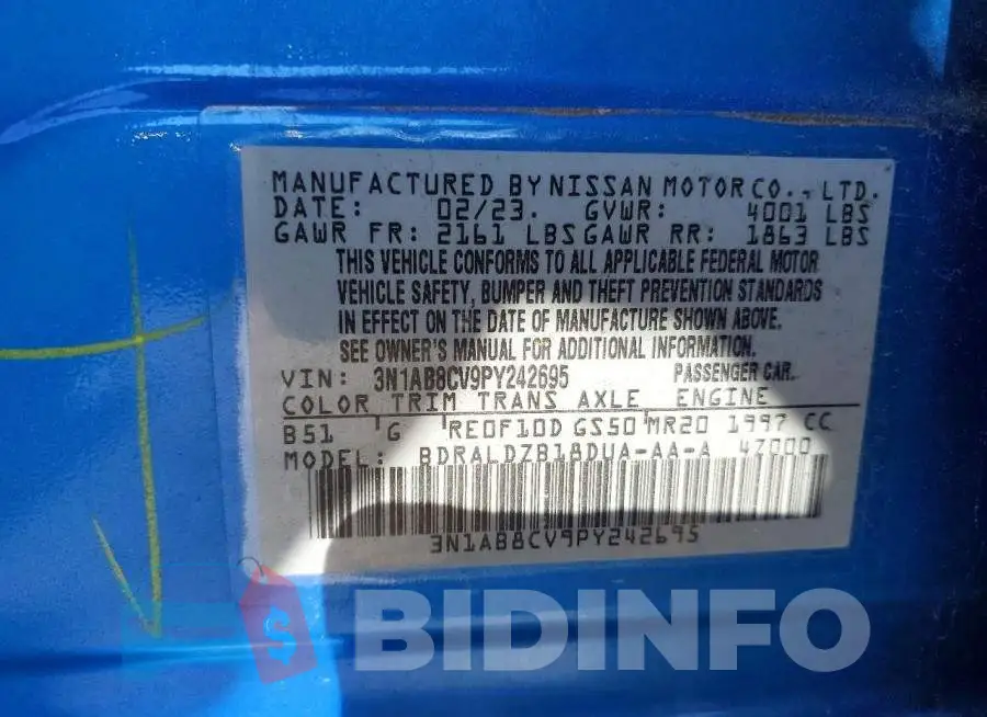 3N1AB8CV9PY242695 Photo# 13