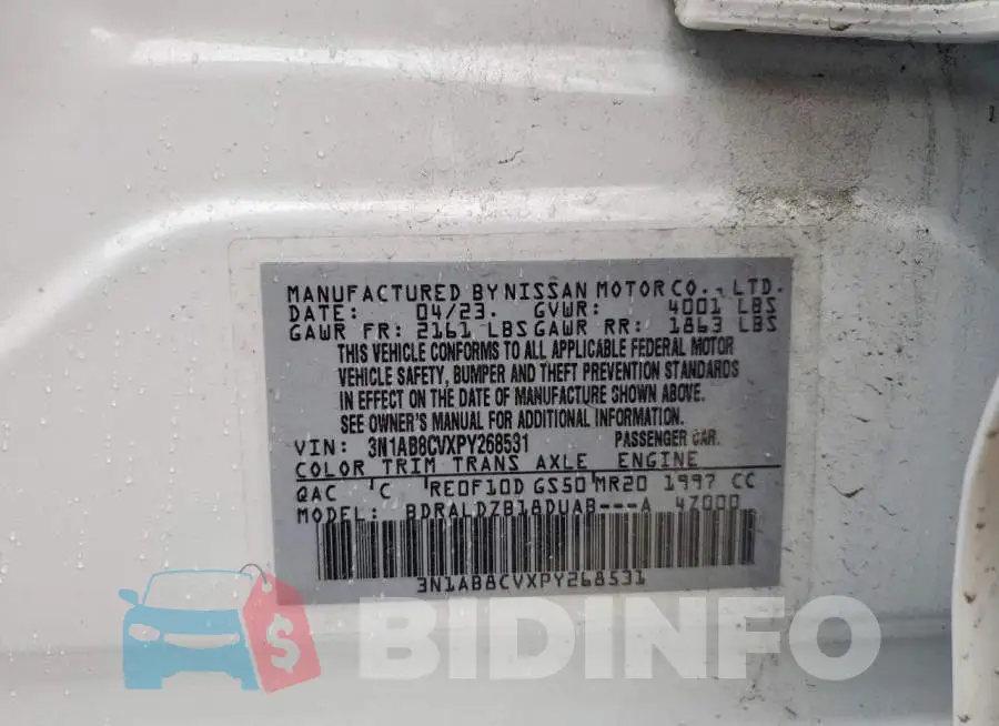 3N1AB8CVXPY268531 Photo# 12
