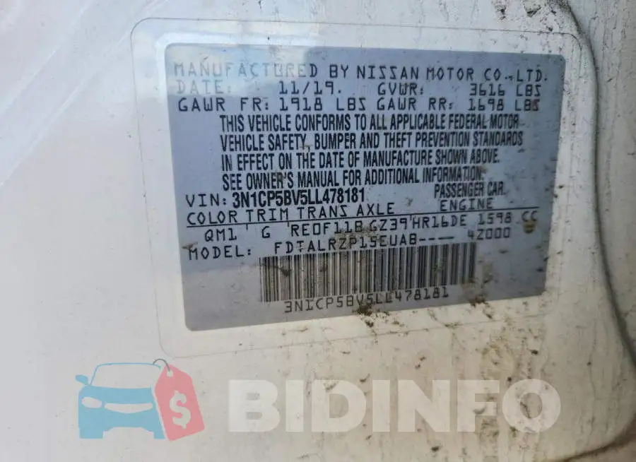 3N1CP5BV5LL478181 Photo# 12
